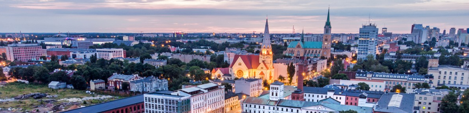 panorama miasta Lódź