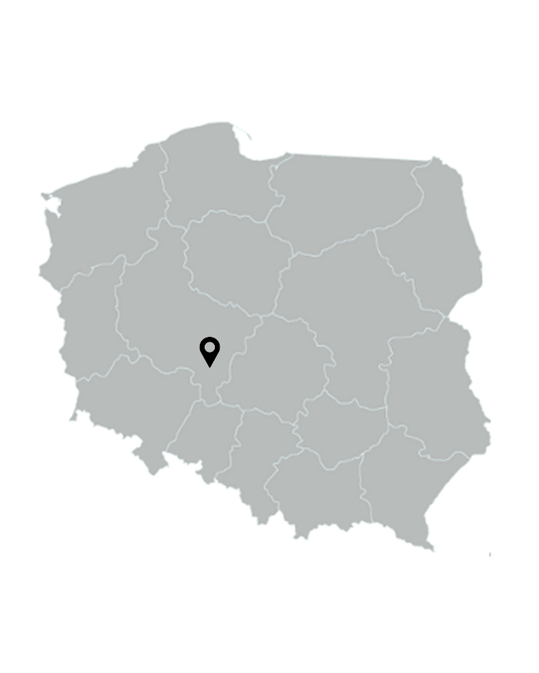mapa Polski z zaznaczoną lokalizacją Ostrowa Wielkopolskiego