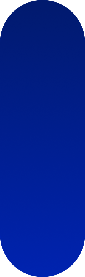 Prosty, pionowy, ciemnoniebieski kształt przypominający zaokrągloną kapsułę lub pigułkę. Prawdopodobnie używany jako element dekoracyjny lub tło na stronie.