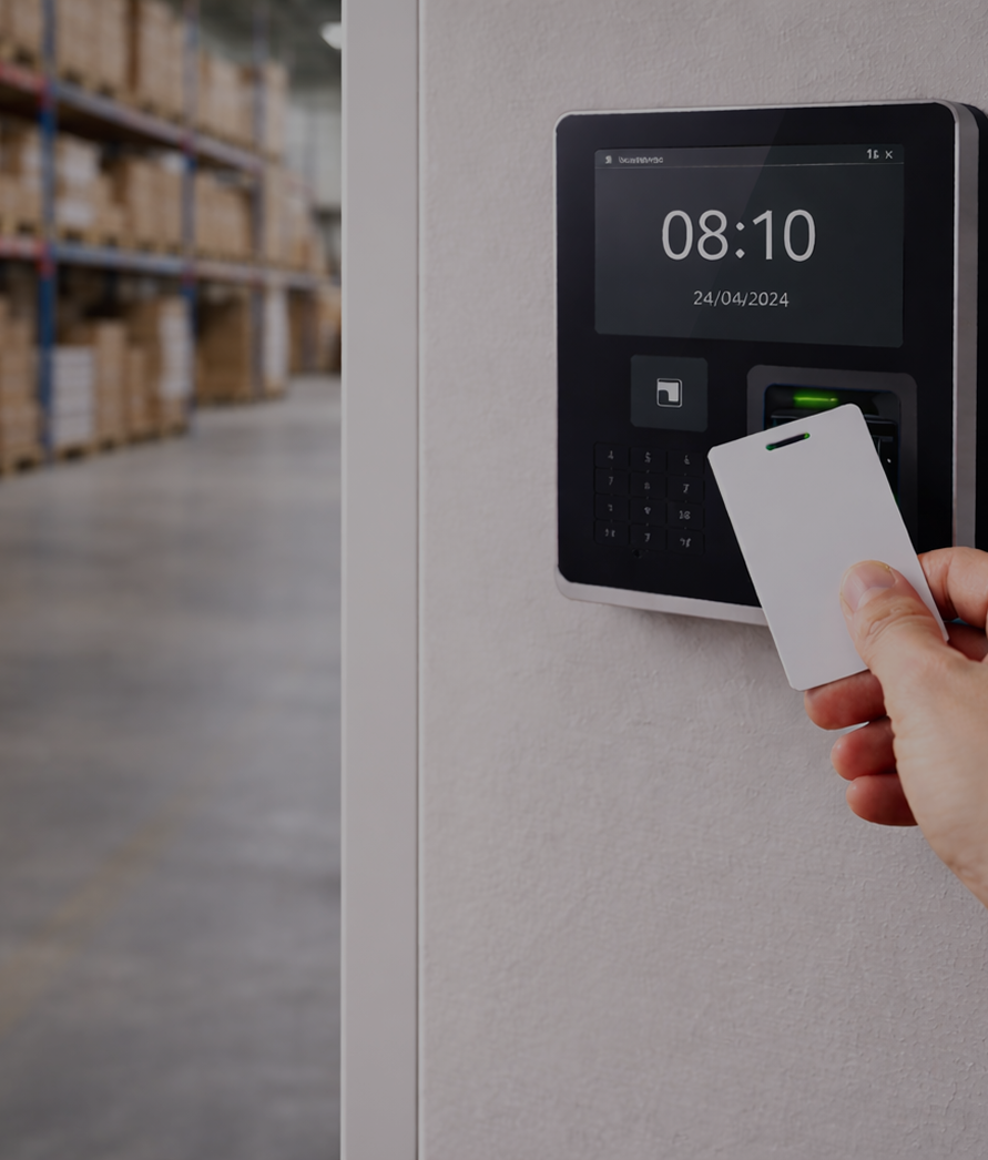 Rejestracja czasu pracy pracowników za pomocą kart zbliżeniowych