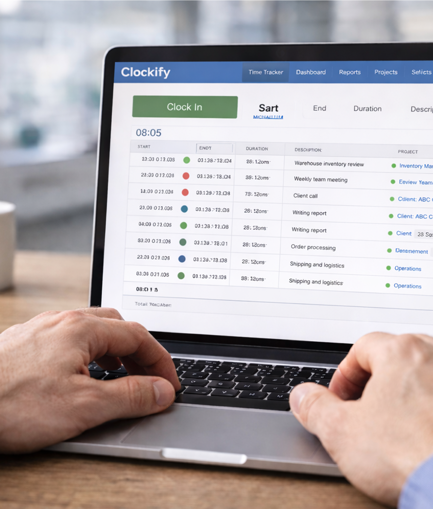 Rejestracja czasu pracy pracowników przez aplikację webową w przeglądarce