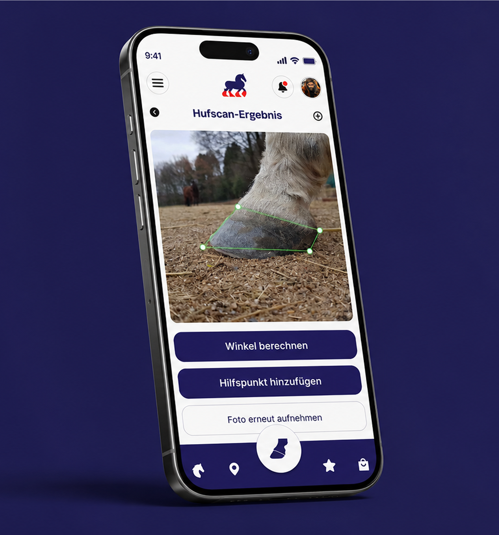 Widok mobilny aplikacji Hufrehe Alarm