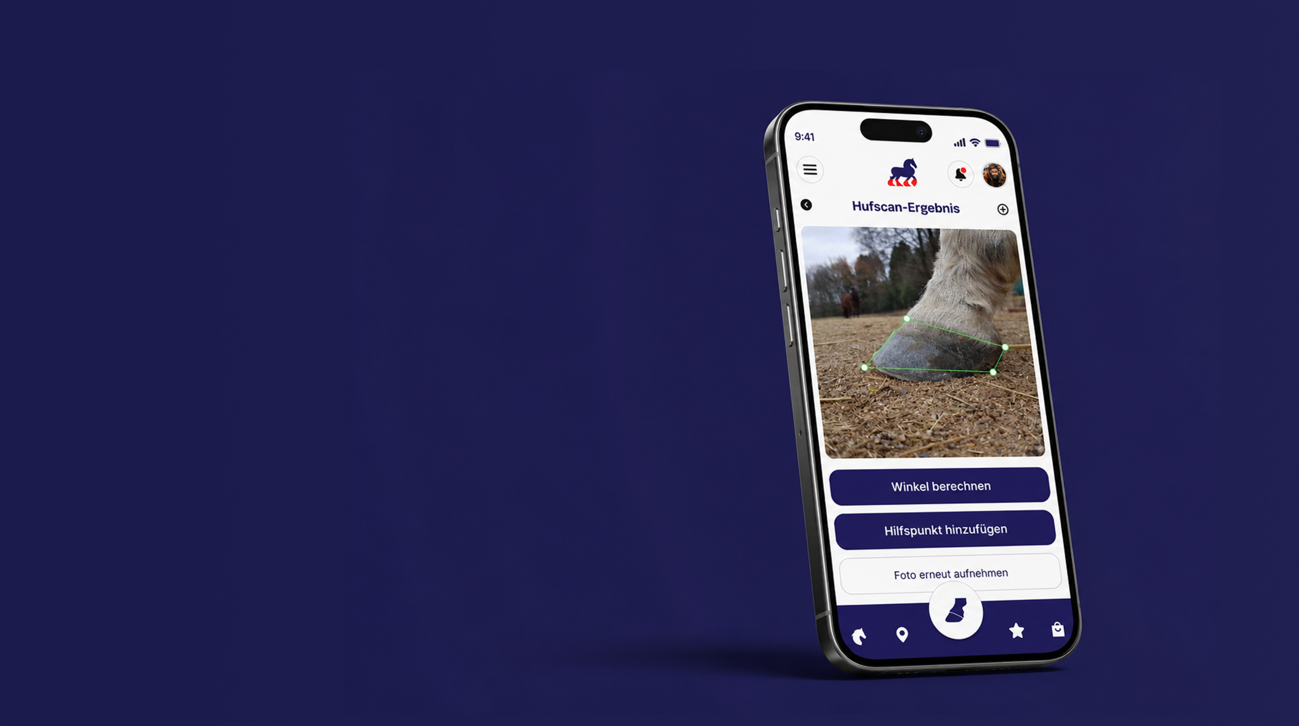 Widok mobilny aplikacji Hufrehe Alarm