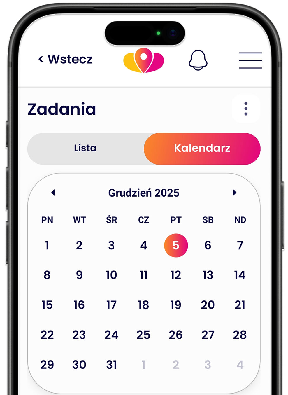 Obraz przedstawiający zadania w aplikacji Opieka w terenie